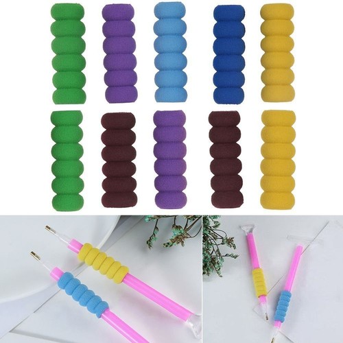 Pen Cover Anti-slip Sleeve Sponge Holder Diamond Painting Pen Cross Stitch Tool - Picture 10 of 12