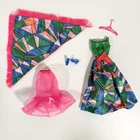 Vintage Barbie Outfit #1798 Rainbow Wraps Complete Mod Doll Dress W Shoes