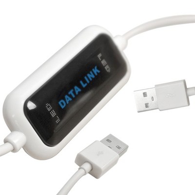 High Speed LED Direct Cable Data File Transfer Copy Between 2 Computers