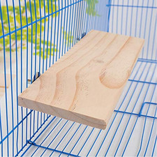 Parrot Bird Wood Perch Platform Large Stand Shelf for Birds Budgie Parakeet Cock