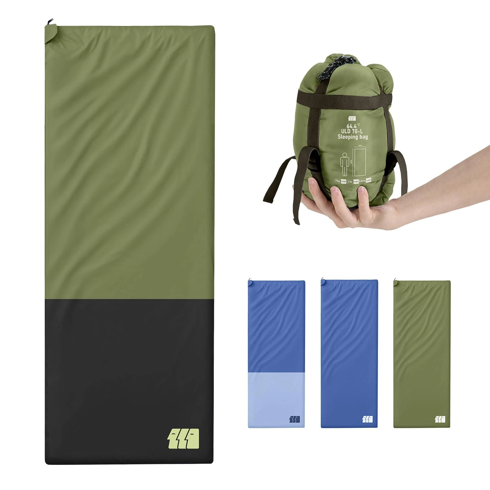 Warm Weather Adult Sleeping Bags - Lightweight/Compact/Ultralight/Backpack Free...