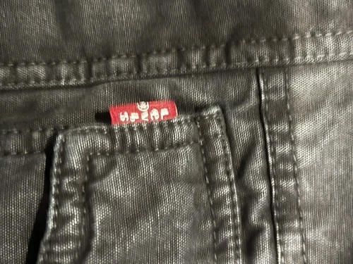 Levi Strauss & Co. Mens Hooded Full Zip Jacket Black Gray Canvas Size L image 8