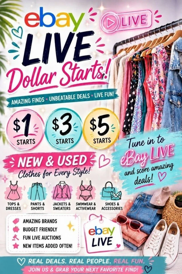 🛍️ Random Pulls & Thrift Finds | New & Used | $1, $3 & $5 Starts!