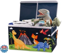 GRABBZEE Toy Storage Chest, Collapsible Sturdy Toy Storage Organizer with Lid