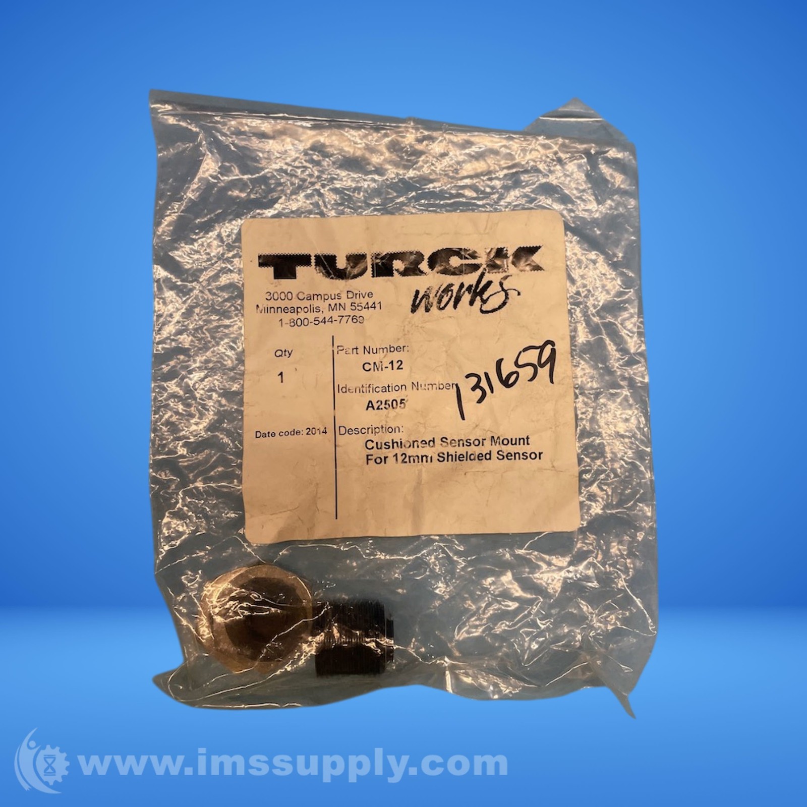 Turck CM-12 Cushioned Sensor Mount for 12mm Sensor FNFP