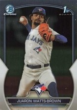 Juaron Watts-Brown 2023 Bowman Draft Chrome 1st #BDC-113