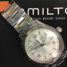 Hamilton Jazzmaster Linwood Quartz Wristwatch Stainless Silver 38mm Luxury