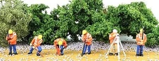 Bachmann Scenescapes Highway Maintenance Crew (6) - HO Scale Model Railroad