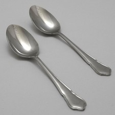 DUBARRY Design George Butler France Stainless Steel Cutlery Pair of Table Spoons