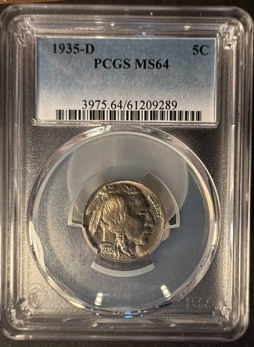 1935-D Buffalo Nickel, MS64 PCGS (14182)