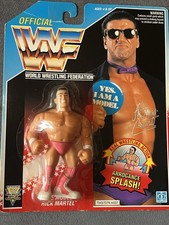 Rick Martel Figure Rick The Model WWF Hasbro Wrestling On Card & Protector WWE