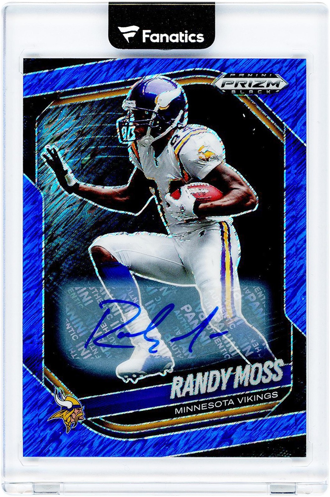 Autographed Randy Moss Vikings Football Card Fanatics Authentic COA