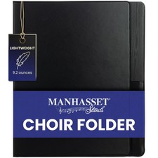 Manhasset Model 1600 Choral Sheet Music Folder, Black, Elastic Hand Strap 7...