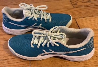 ASICS  Gel Game 9  Pickleball Tennis Shoes Womens 7/EU 38 Sky Blue Sneakers 