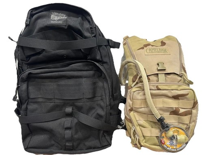 #ad Hydrastorm Black Tactical Carrier Backpack With Camelbak Maximum Hydration Pack $99.95