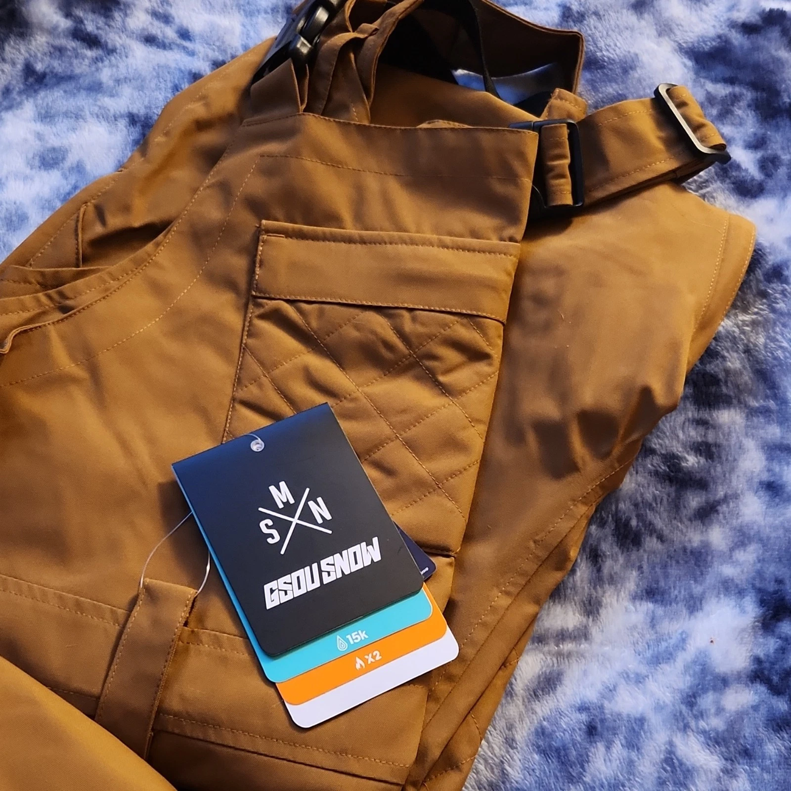 GSOU SNOW Unisex Brown Waterproof Insulated Snow Bib Pants Overalls L Ski
Opens in a new window or t