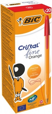 070330101609 Długopis BiC Orange Czerwony pudełko 20 szt. BIC