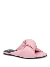 MARC FISHER Womens Pink Upper Olgalia Toe Slip On Leather Slide Sandals 5 M