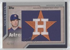 2010 Topps Jumbo Packs Manufactured Hat Logo Relic 82/99 Nolan Ryan HOF e8a