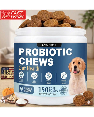 Probiotics for Dogs, Dog Probiotics Chews for Digestive Health & Gut Health, ...