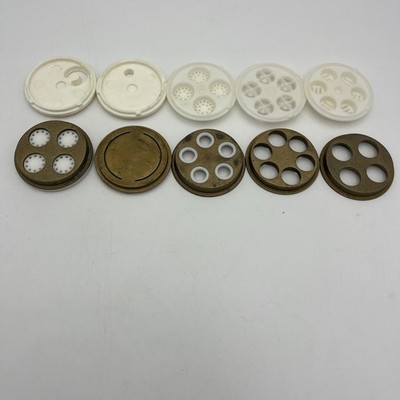 Cuisinart Pasta Disc Lot Attachment Plates Metal & Plastic Parts OEM 10 Pieces
