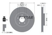 2X Bremsscheibe Vorderachse FüR Mazda RX-8