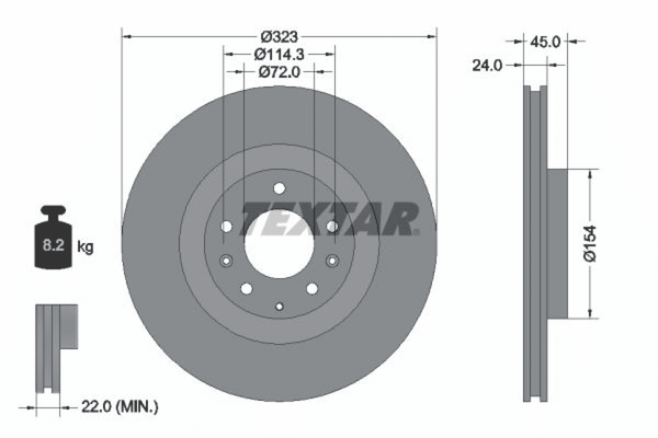 2X Bremsscheibe Vorderachse FüR Mazda RX-8-image