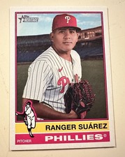 2025 Topps Heritage High Number #657 Ranger Suarez Phillies Flip Stock SP PR=5