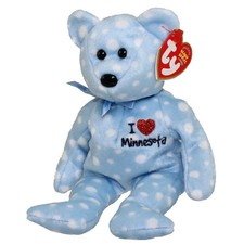 TY Beanie Baby - MINNESOTA the Bear (I Love Minnesota - State Excl) (9 inch)