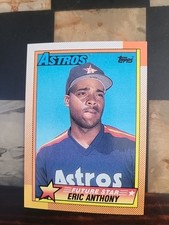1990 Topps Future Star Rookie Eric Anthony MLB Houston Astros  #608 Baseball 