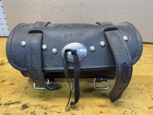 Harley Davidson Handlebar Fork Bag Tool Pouch Leather Black