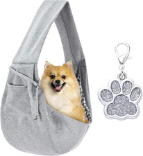 Borsa Da Viaggio per Cani, Trasportino Regolabile Animali Domestici Da Passeggio