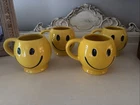 McCoy Vintage Smiley Face Mug Set of 4