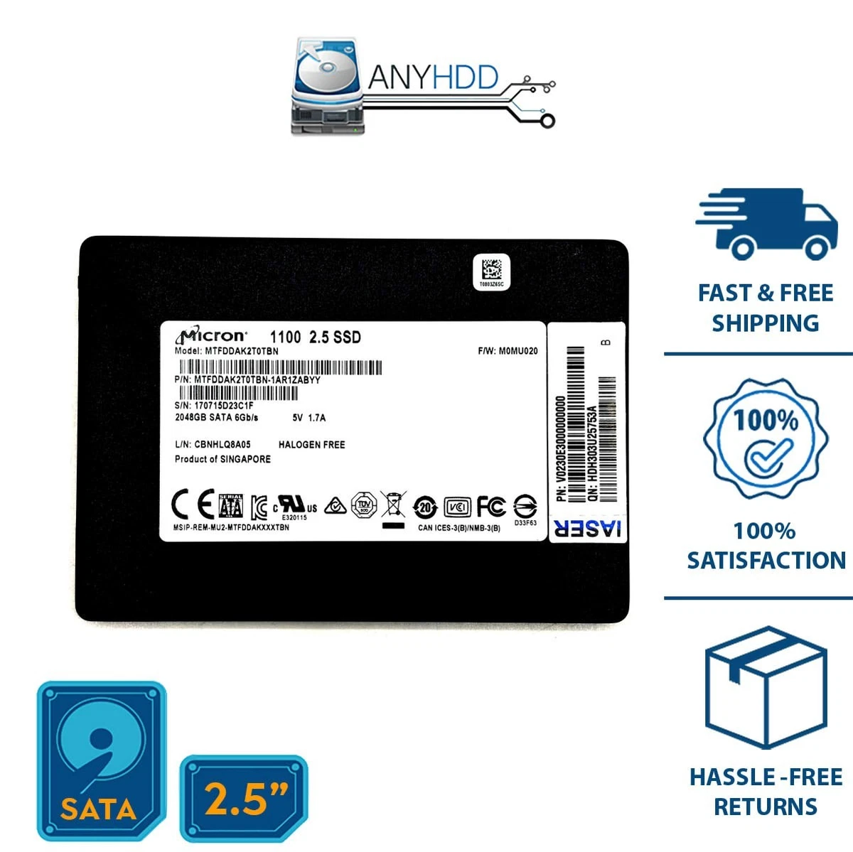 Micron SATA II 2TB Storage Capacity Solid State Drives for sale | eBay