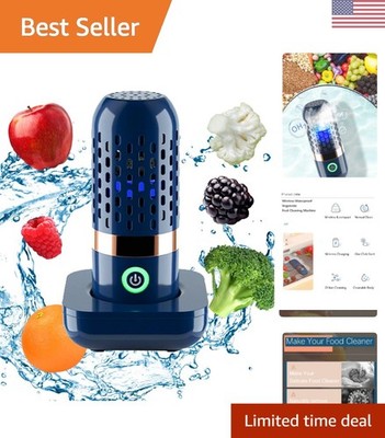Fruit and Vegetable Cleaner with Wireless Charging - Chemical-Free Purification