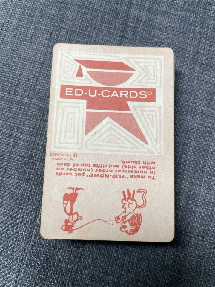 Vintage Card Game Old Maid Circus Edition ED-U-CARDS Inc. COMPLETE SET 36 NO BOX - Image 2 of 4