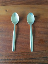 2x Michelin Löffel 24 Karat Vergoldet Gold Mokka Espresso Vintage alt