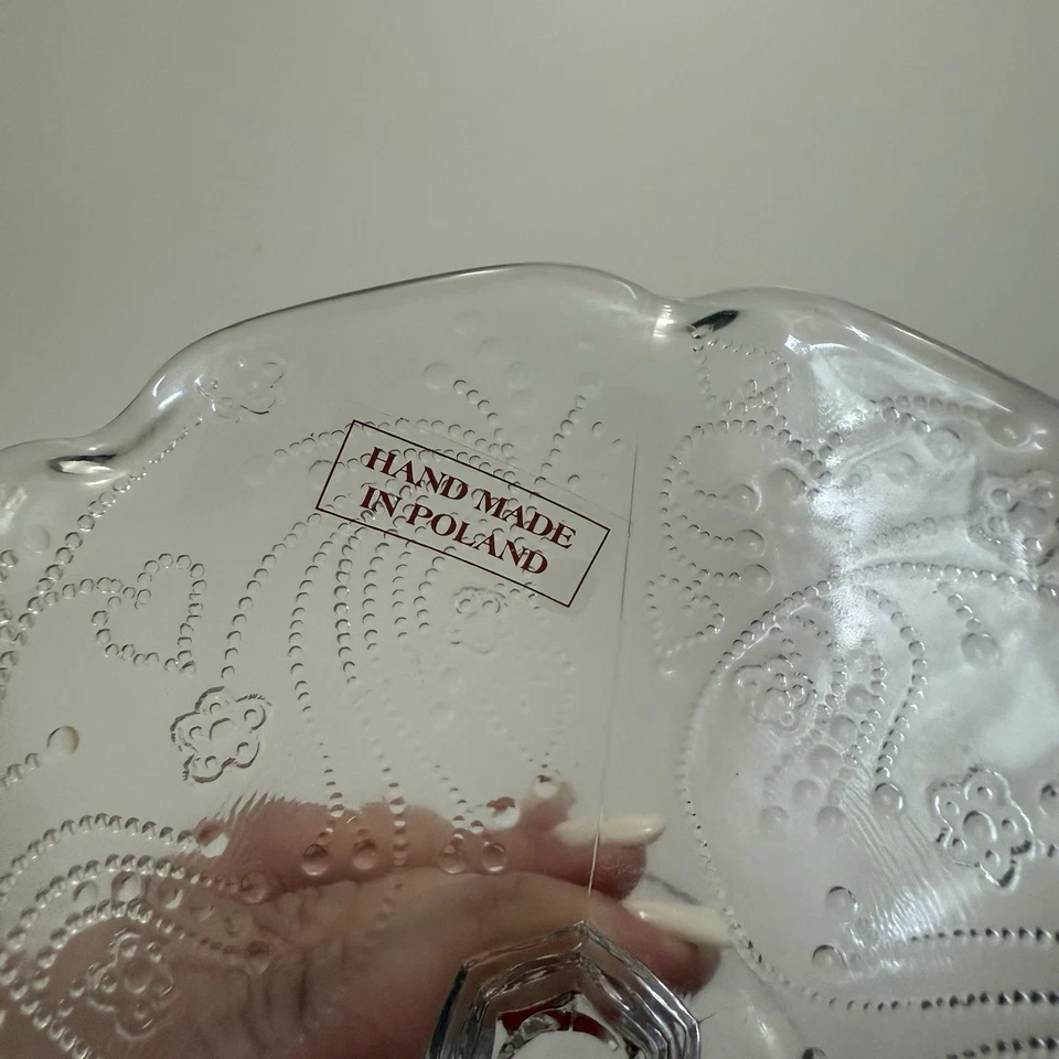 Juego de 8 compotas de vidrio prensado Southern Living At Home Victoria usadas en excelente estado envío rápido Foto 3 de 4