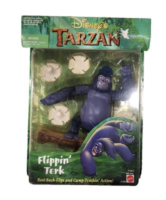 Disney Tarzan Flippin Terk Action Figure New Vintage Rare Toy