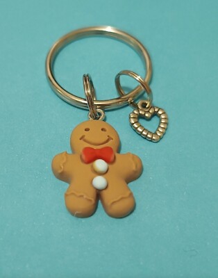 Entzückender Lebkuchenmann, süßer Schlüsselanhänger Bagcharm lustig fabelhaft nützliches Geschenk    