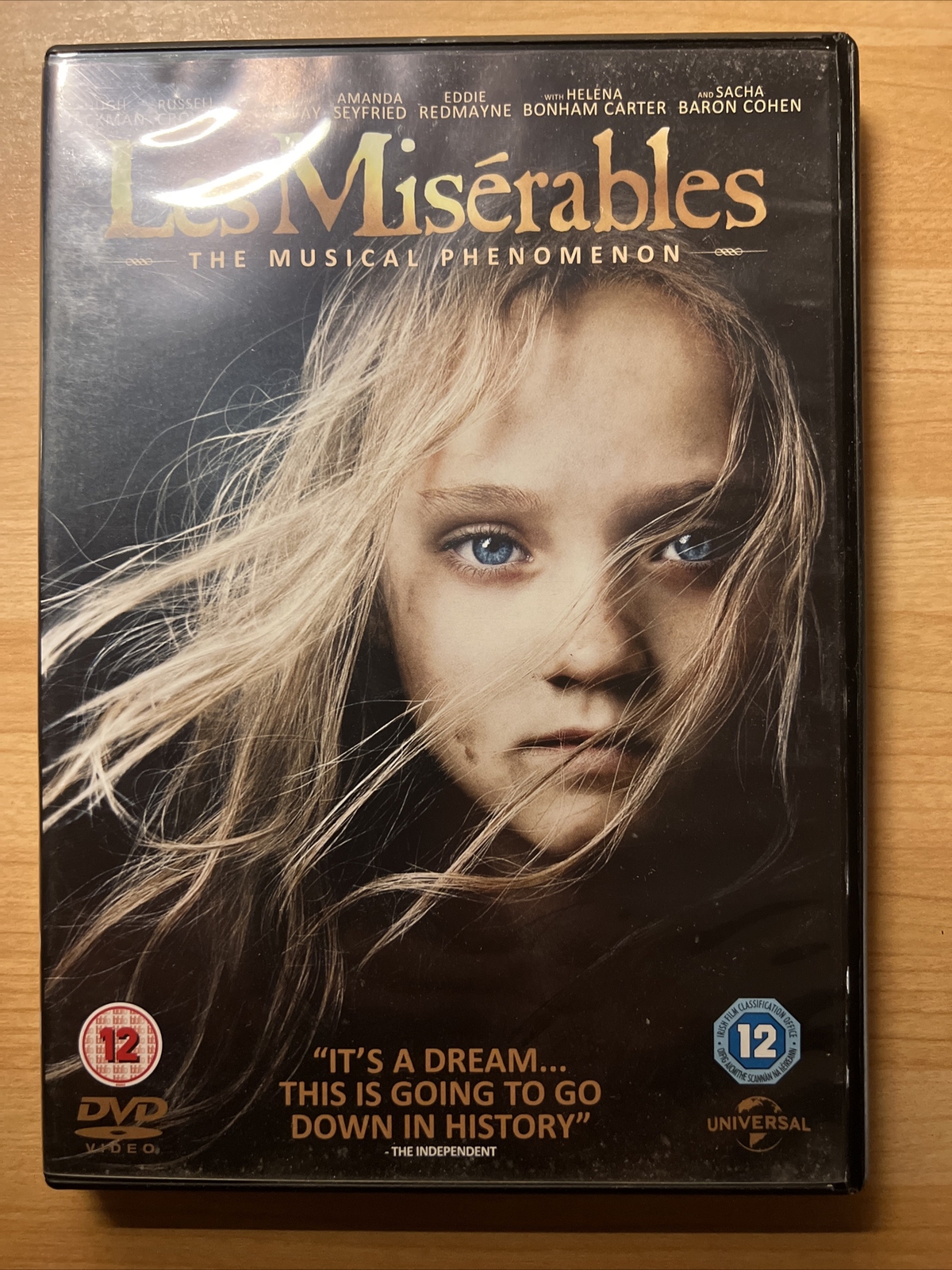 Les Misérables DVD (2012) Brand New Sealed.