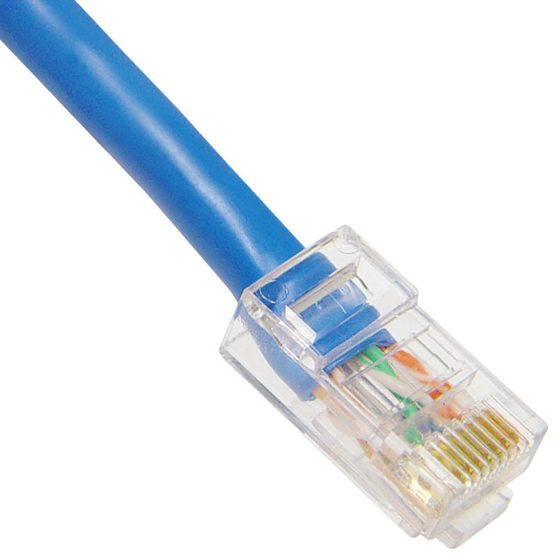 NEW 7' CAT5E T568B Patch 7FT Blue Cable Cord CAT 5e Ethernet