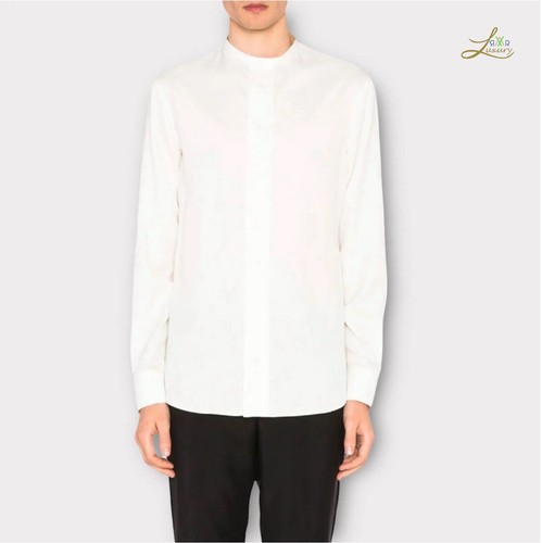 Alexander McQueen Mandarin Collar Silk Shirt Size 41