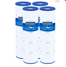 CRYSPOOL CP-07077 - 4 PACK POOL FILTERS - 105 SQ FT - 26-1/16" X 7" X 3" CORE