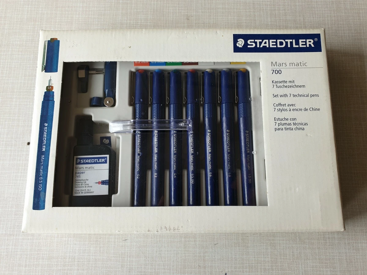 ✒ STAEDTLER ® Mars Matic 700 S7 Technical Drawing Pen Set