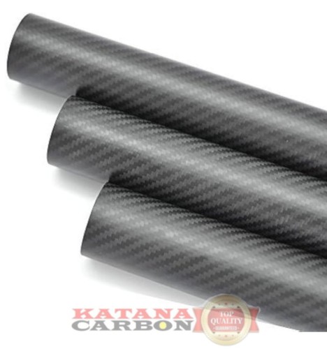 Matt 1 x OD 40mm x ID 38mm x Length 500mm 3k Carbon Fiber Tube (Roll Wrapped) - Picture 5 of 9