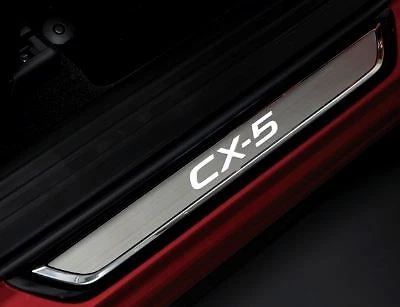 Genuine Mazda CX-5 2017 - 2022 Set of 4 Illuminated Scuff Plates - KB8MV1370 - Picture 1 of 1