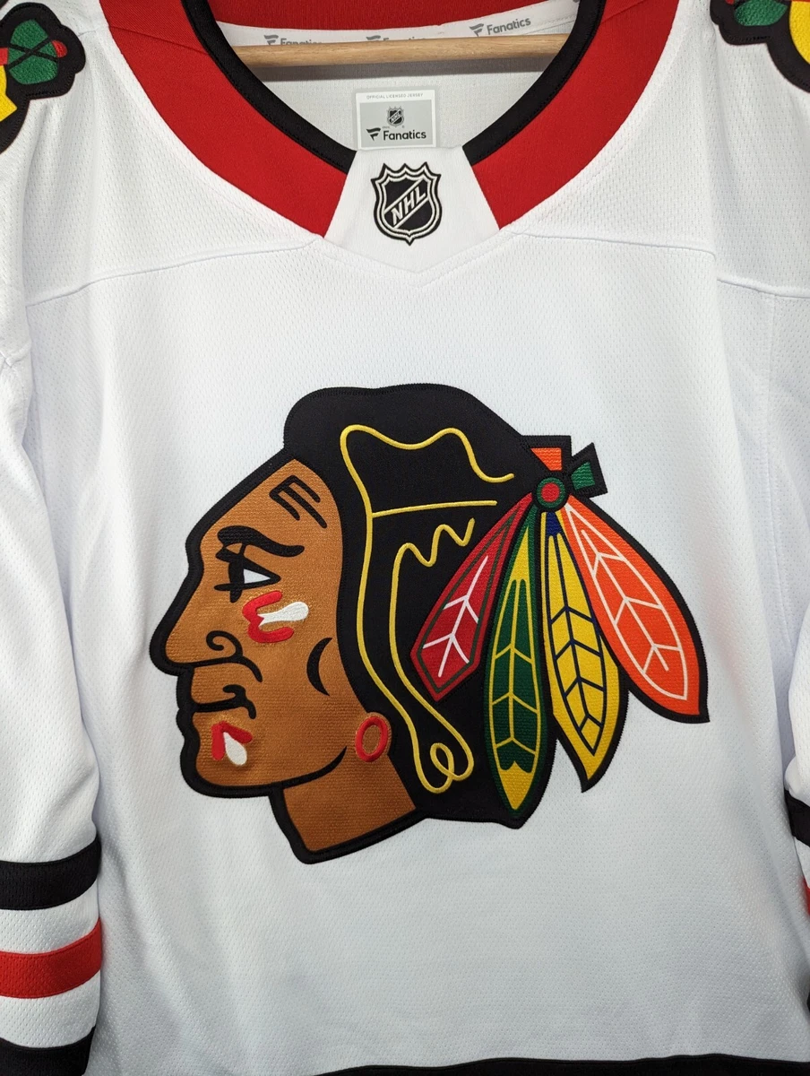 Fanatics Chicago Blackhawks Breakaway Adult Hockey Jersey in White Size Large