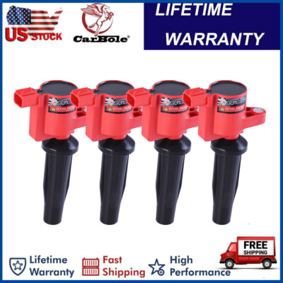 4Pcs Ignition Coils For Ford Escape 2004 2005 Mazda 3 2.3L
