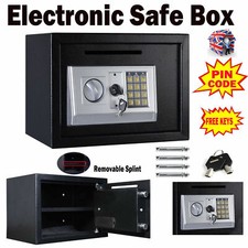 Home Storage Tamper-proof Safe Security Box Chest Lock Resistant Store 4.6L 16L